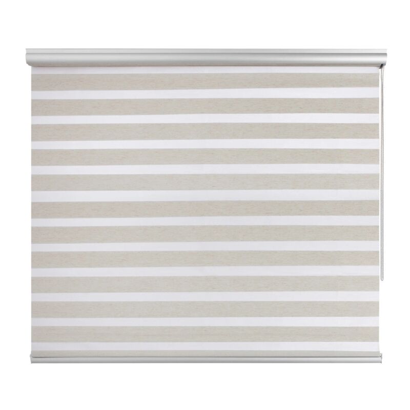 foto del prodotto stor planet tenda a rullo doppia platinum lino, 160x250 cm