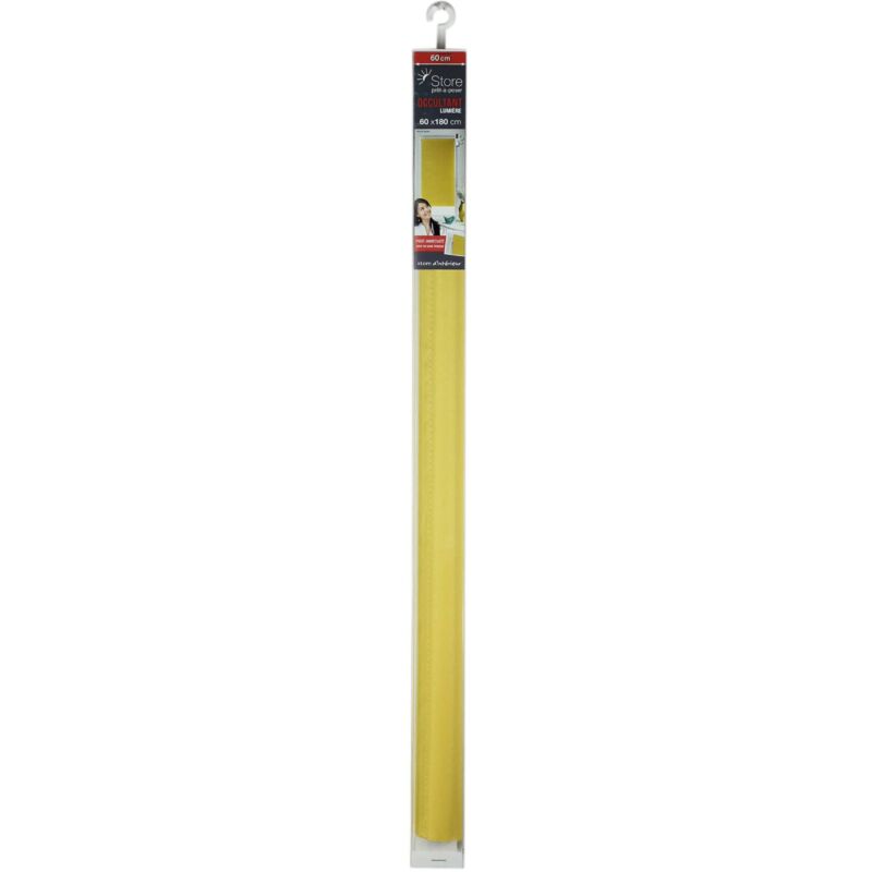 foto del prodotto store d int rieur tenda avvolgibile oscurante in poliestere, colore bianco, giallo, 60 x 180 cm