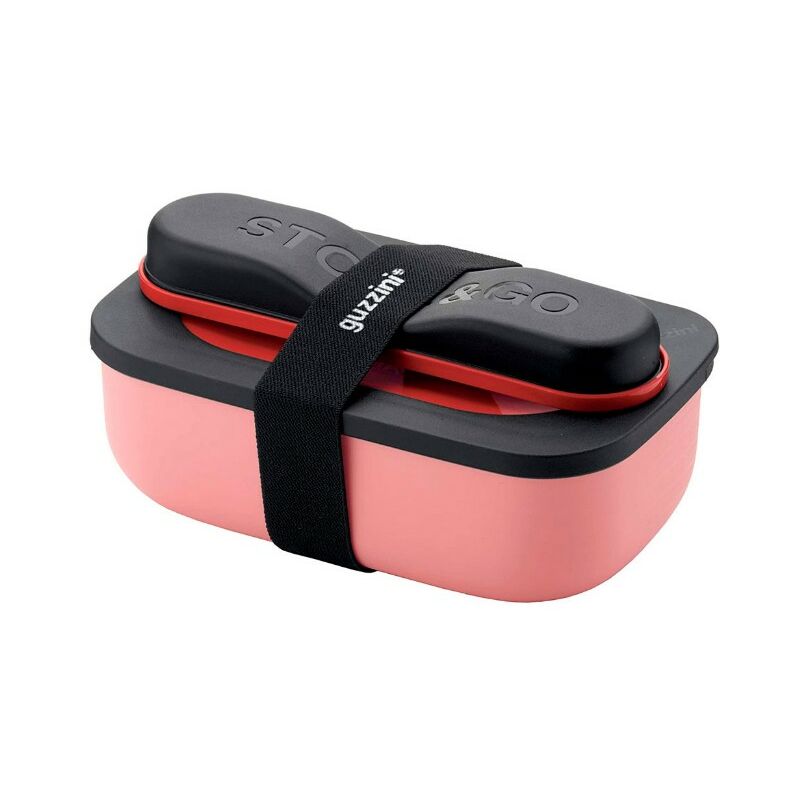 foto del prodotto store go lunch box con contenitore e posate rosso guzzini