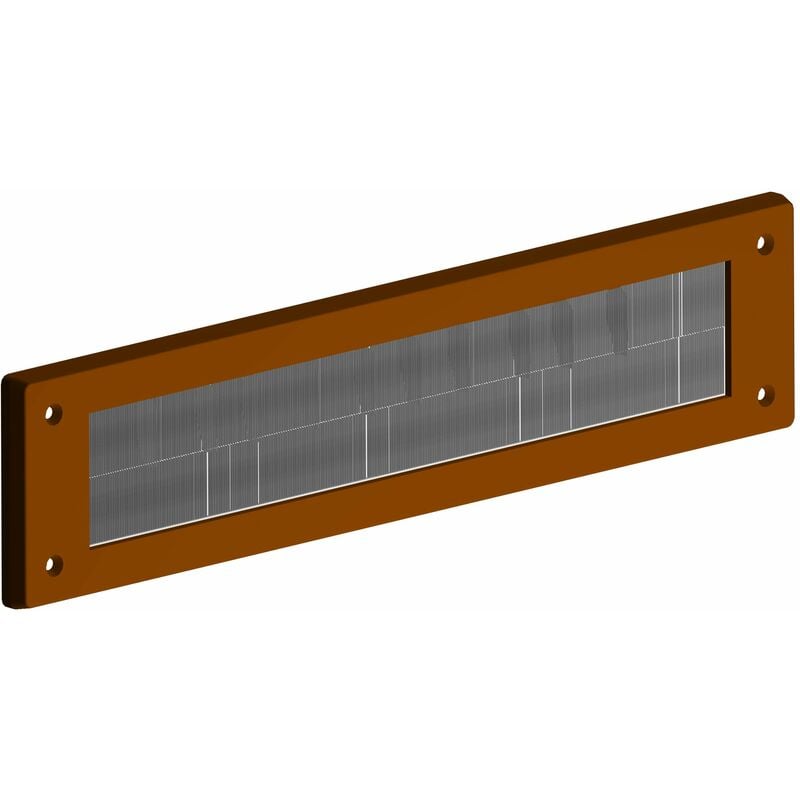 foto del prodotto stormguard 06sr0150000b 06sr0150000b copertura per cassetta postale interna in pvc, colore marrone, in alluminio, 335mm x 75mm