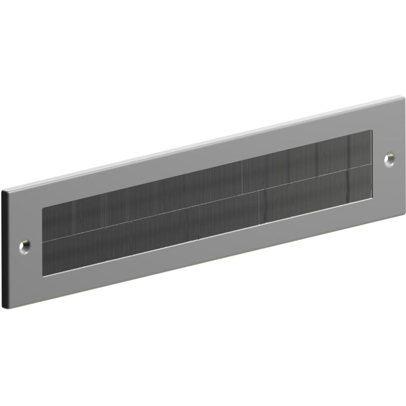 foto del prodotto stormguard 06sr0170000a, setole protettive per feritoria per le lettere, cornice in metallo, 335mm x 75mm, alluminio