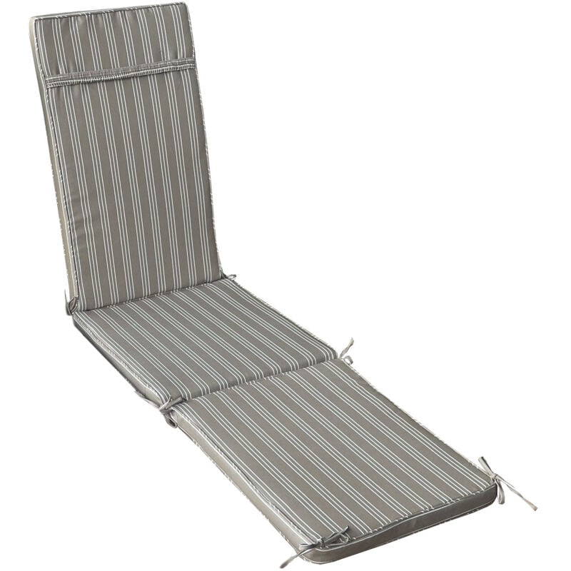 foto del prodotto strand cuscino sdraio con doppia cucitura idrorepellente a righe