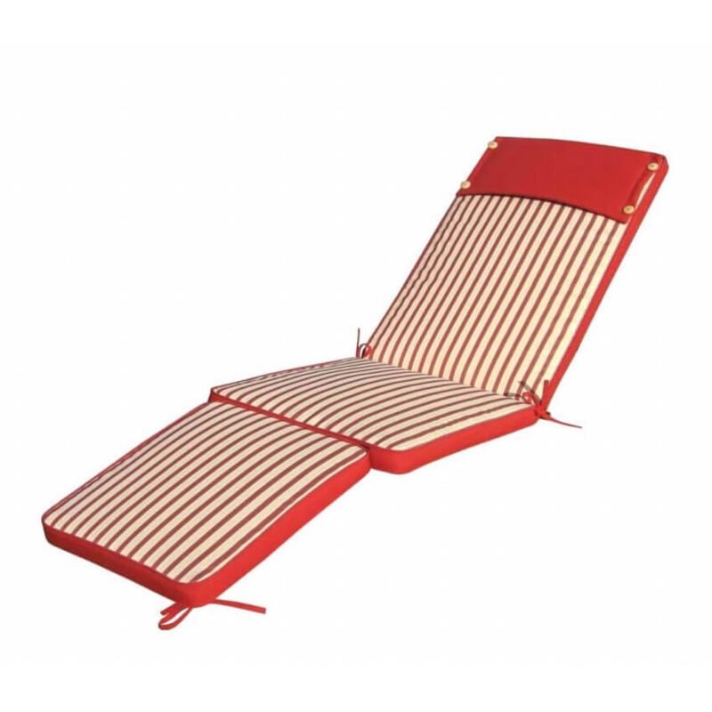 foto del prodotto strand cuscino sdraio con doppia cucitura idrorepellente a righe