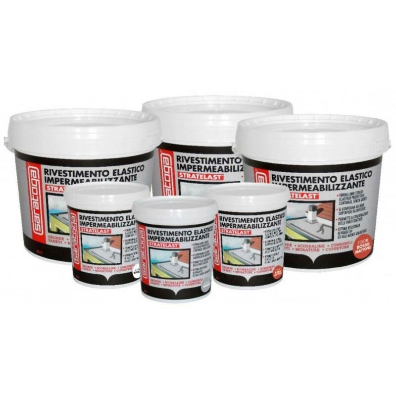 foto del prodotto stratelast guaina liquida rosso mattone ml.750 saratoga