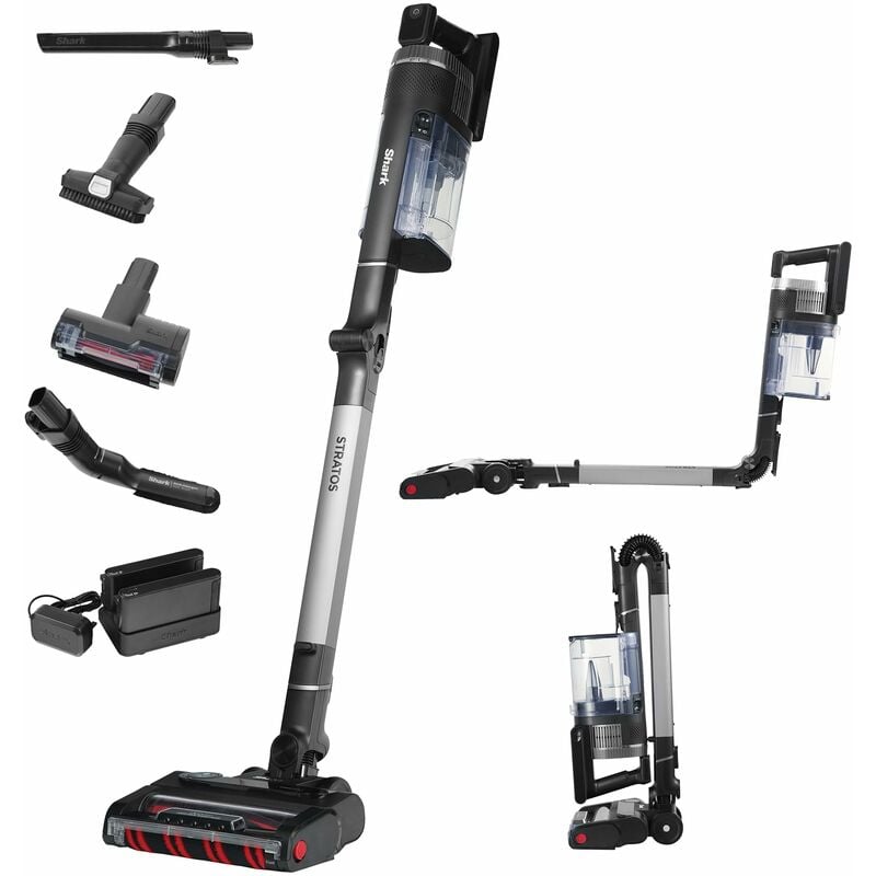 foto del prodotto stratos aspirapolvere senza fili, 120 minuti di autonomia 2 batterie , senza sacco, tecnologia antigroviglio, cleansense iq, multisuperficie,