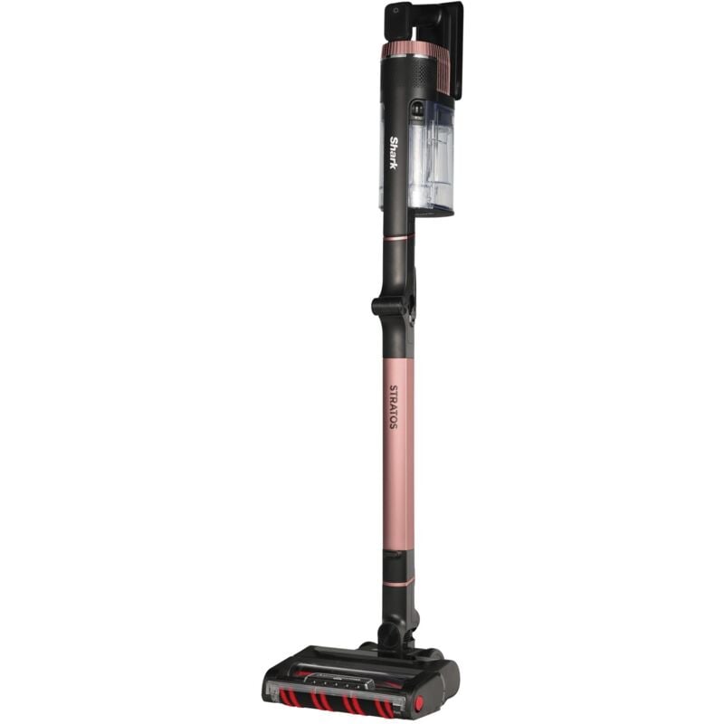 foto del prodotto stratos. tipo di prodotto aspirapolvere a bastone 2 in 1, tipo di contenitore della polvere senza sacchetto, colore del prodotto nero, pesca. tipo