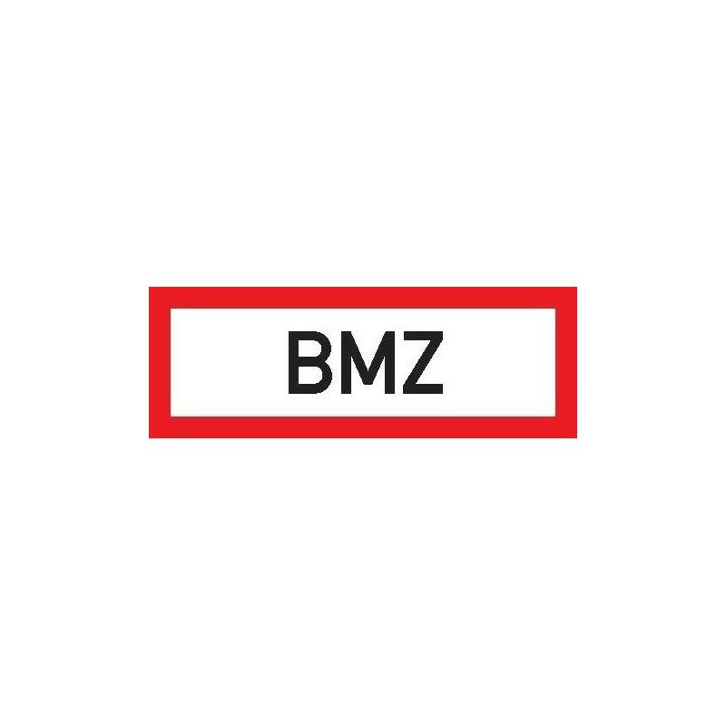 foto del prodotto strecken brandsch schild fol bmz 297x105mm