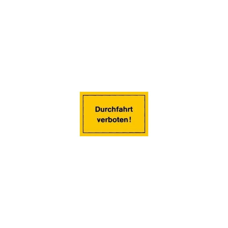 foto del prodotto strecken verbotsschild 250x150mm durchfahrt verboten