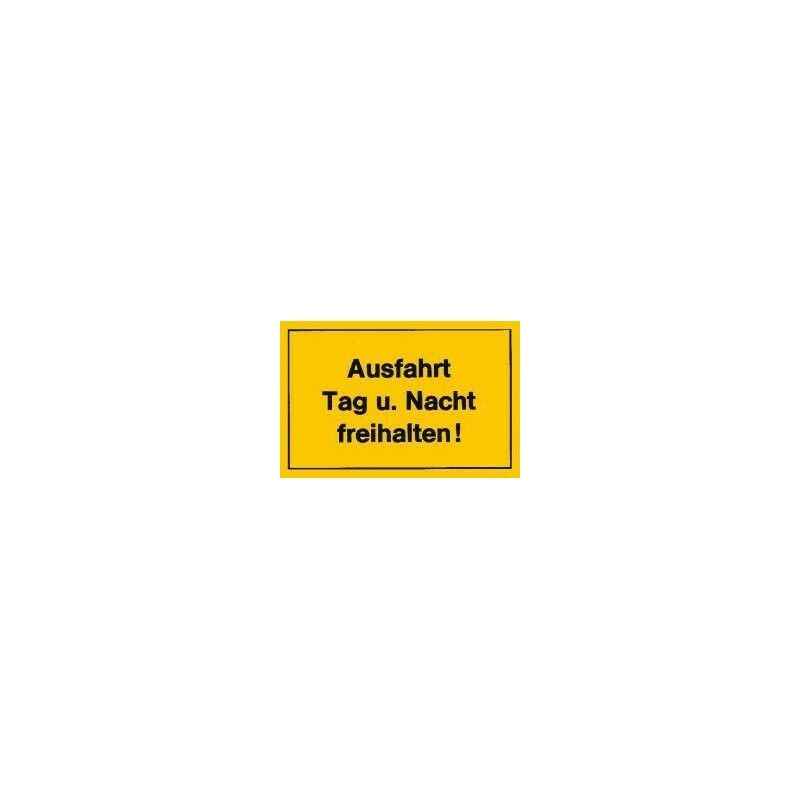 foto del prodotto strecken verbotsschild 400x250mm ausfahrt tag u. nacht fre