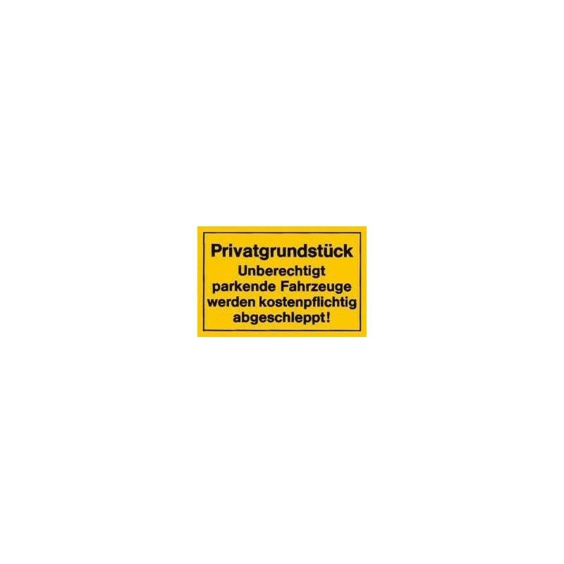 foto del prodotto strecken verbotsschild 400x250mm privatgrund unit s
