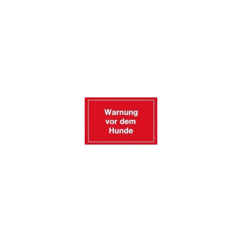 foto del prodotto strecken warnschild 250x150mm warnung vor dem hunde