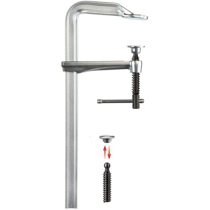 foto del prodotto strettoio a vite in acciaio gz originale con impugnatura a traversino