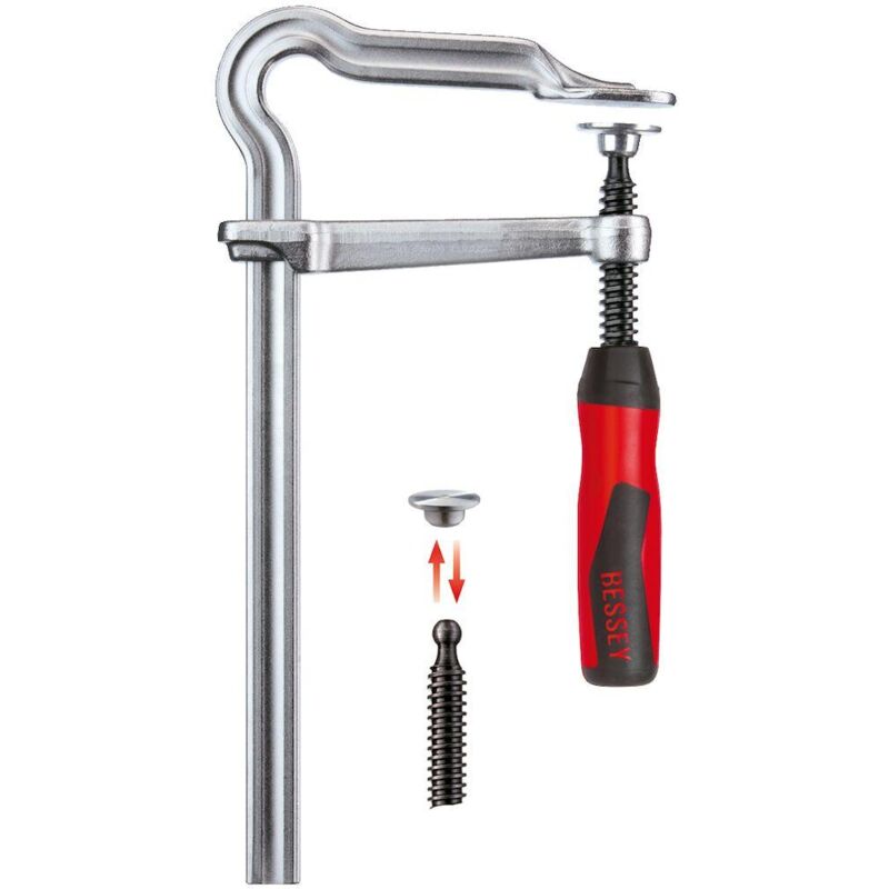 foto del prodotto strettoio a vite omega gmz con impugnatura a 2 componenti