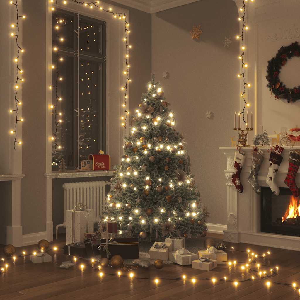 foto del prodotto stringa di luci 2000 led interni esterni 200m ip44 bianco caldo cod mxl 46137
