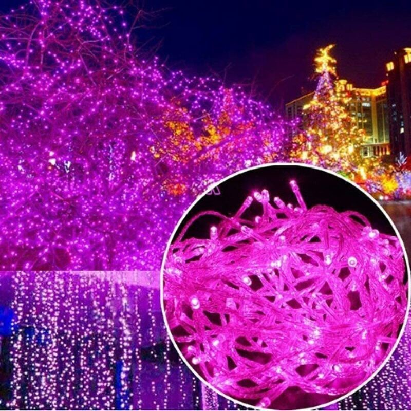 foto del prodotto stringa di luci carnevale matrimonio illuminazione da giardino per interni ed esterni, luci a led per albero da favola luci per albero festivo