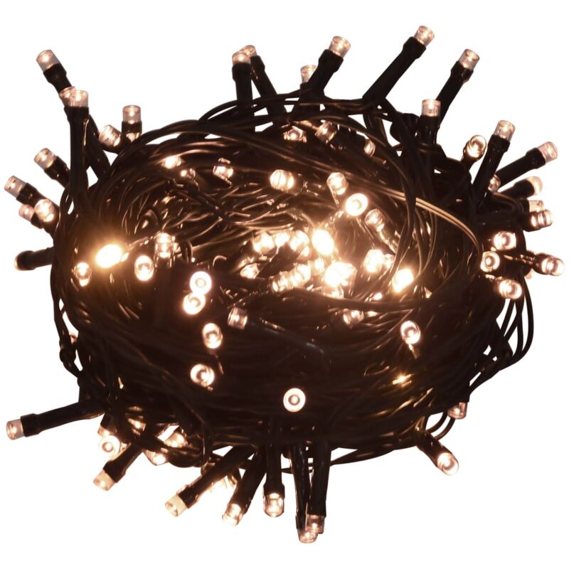 foto del prodotto stringa di luci con 600 led 60 m 8 effetti luce ip44 bianco caldo vidaxl