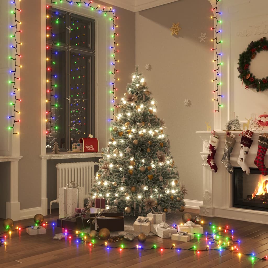 foto del prodotto stringa led compatta con 2000 luci led multicolore 45 m pvc