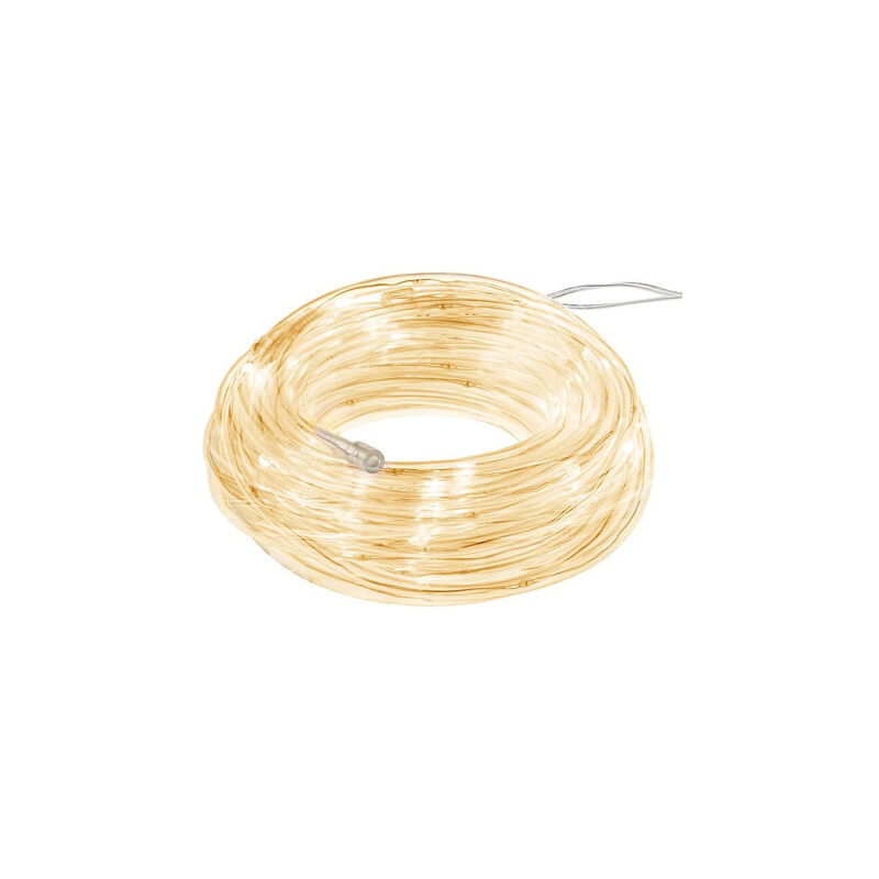 foto del prodotto stringa luminosa con 50 led bianco caldo, lunghezza di 5 metri, programmabile con 8 modalit .