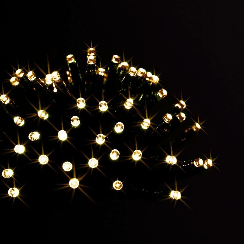 foto del prodotto stringa luminosa per esterni 100 led bianco caldo 10m feeric lights christmas