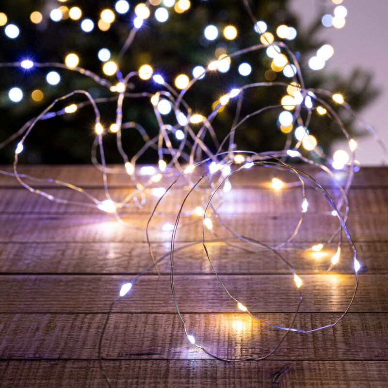 immagine 0 del prodotto stringa luminosa per esterni 20m 200 led bianco freddo trasformatore feeric lights christmas