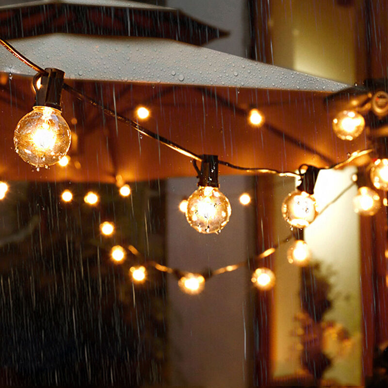 foto del prodotto stringa luminosa per interni ed esterni, 10 1 lampadine impermeabile 3m ghirlanda guinguette decorazione per patio, bar, giardino, vacanze, feste,