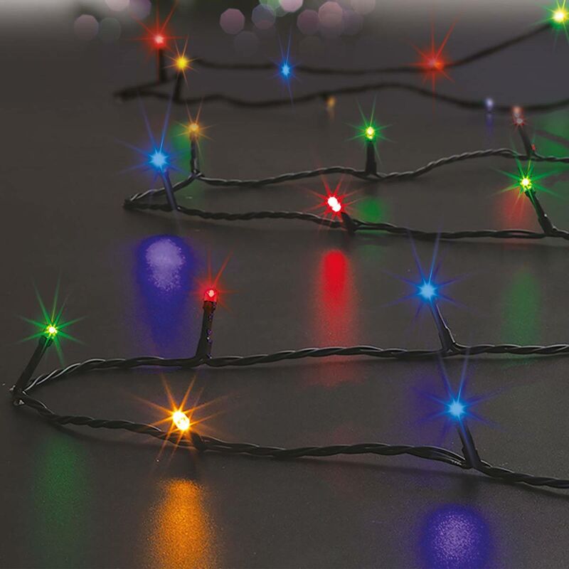 foto del prodotto stringa luminosa programmabile per esterni 3,5 m multicolore a 48 led con batterie - feeric lights christmas