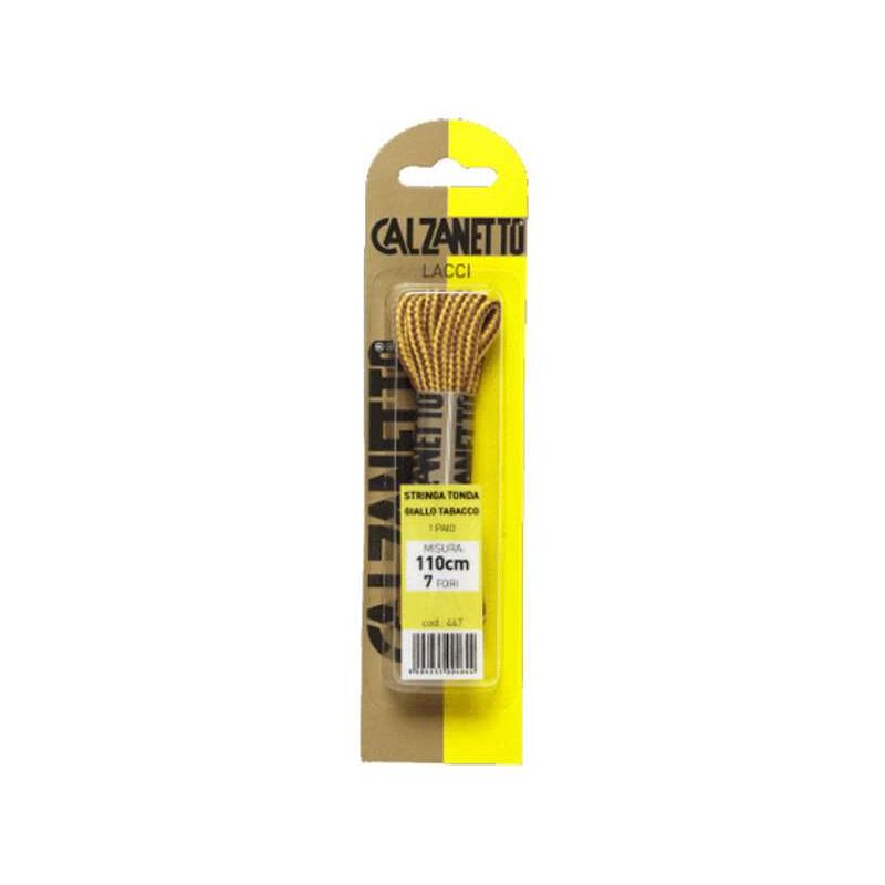 foto del prodotto stringa tonda p.1 giallo tabacco cm 110 calzanetto