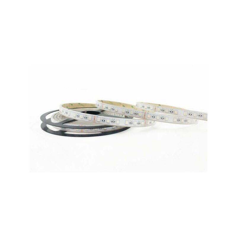 foto del prodotto strip led 5050 dc24v in kapton e silicone 60 led m 19 2w m 5400lm m rgbw ip68 1 5x500x0 5 cm.