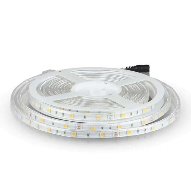 foto del prodotto strip led smd5050 3,5w m 5m 30 led m rgb 12v ip65 10mm - v-tac