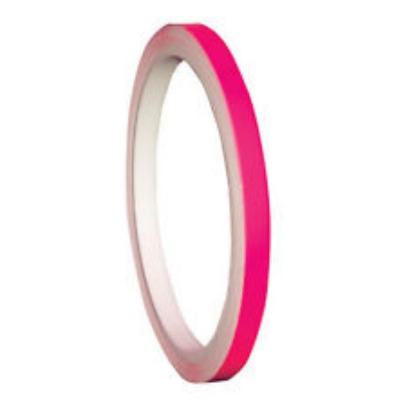 foto del prodotto strisce adesive per cerchi moto fluorescenti 3m colore rosa
