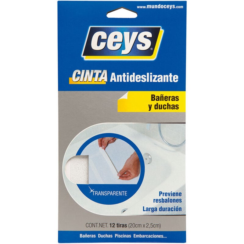 foto del prodotto strisce antiscivolo vasche da bagno trans 507615 ceys