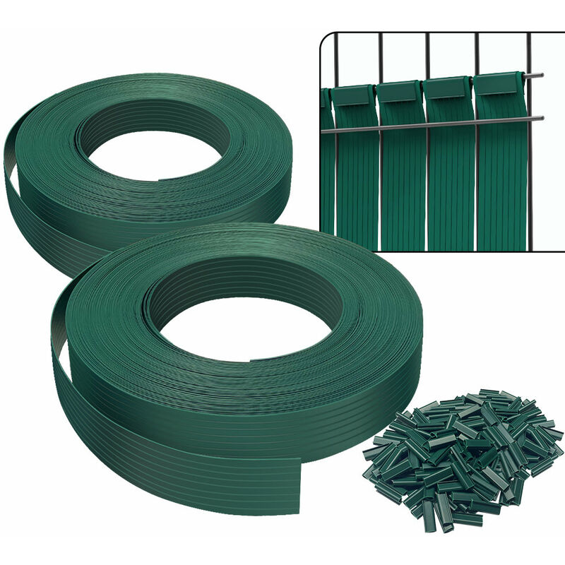 foto del prodotto strisce frangivista in pvc 150 m x 4.7 cm, striscia privacy per recinzione giardino con clip di fissaggio, verde vounot
