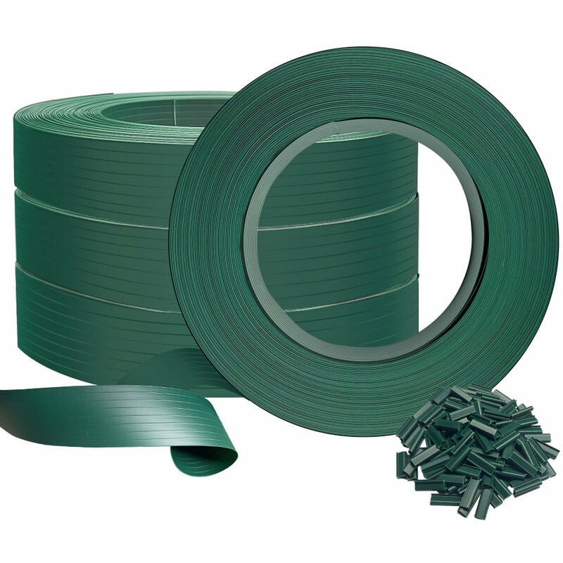 foto del prodotto strisce frangivista in pvc 300 m x 4.7 cm, striscia privacy per recinzione giardino con clip di fissaggio, verde vounot