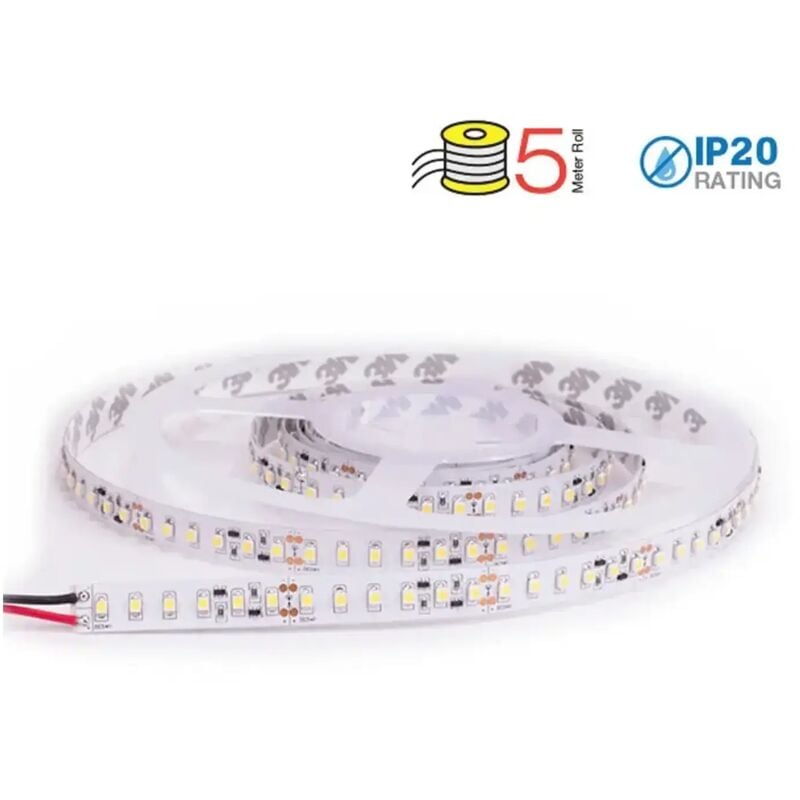 foto del prodotto striscia 120 led a metro 12 volt bianco freddo f 8 watt 8mm 1 mt