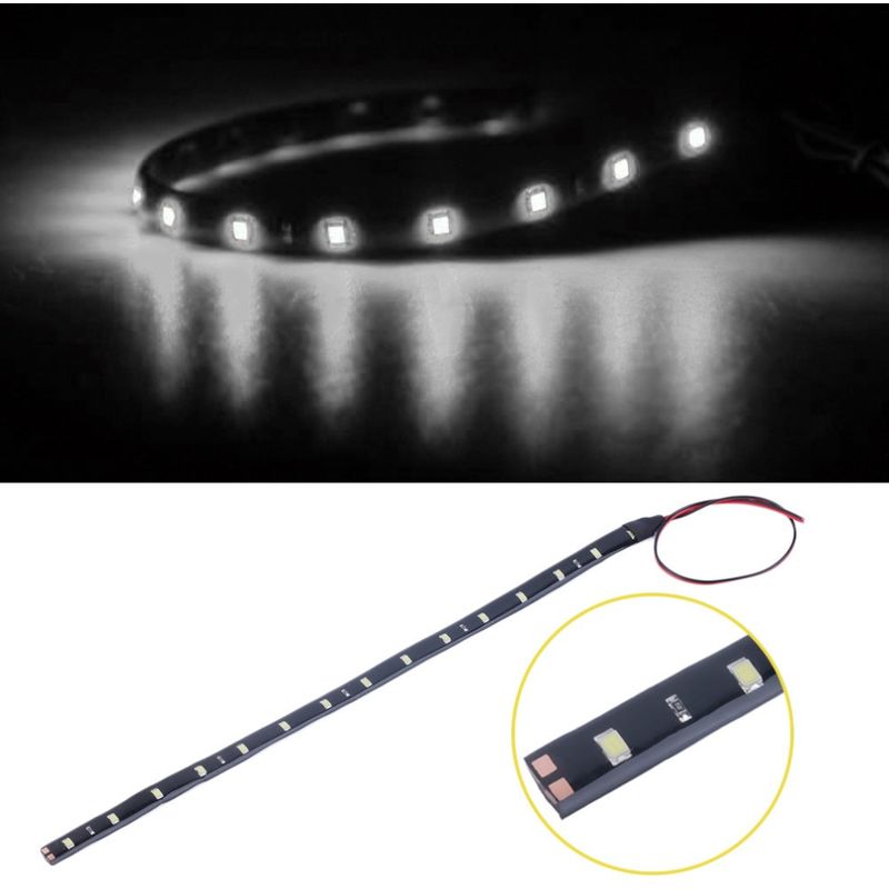 foto del prodotto striscia a led adesiva e impermeabile, 4 colori colore bianco