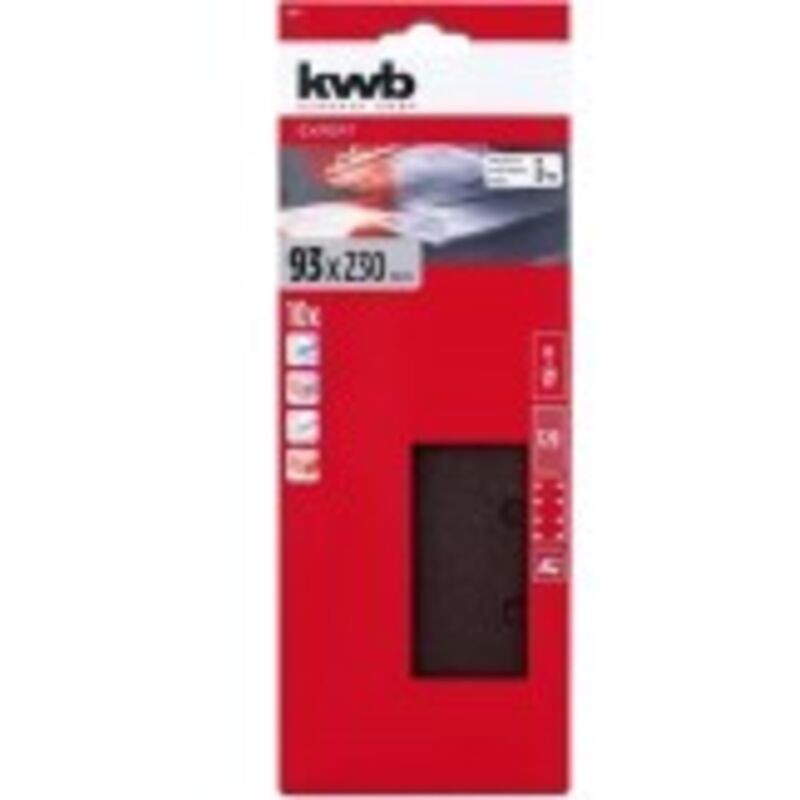 foto del prodotto striscia abrasiva l 93x230 mm - grana 120 modello b - 10 pz