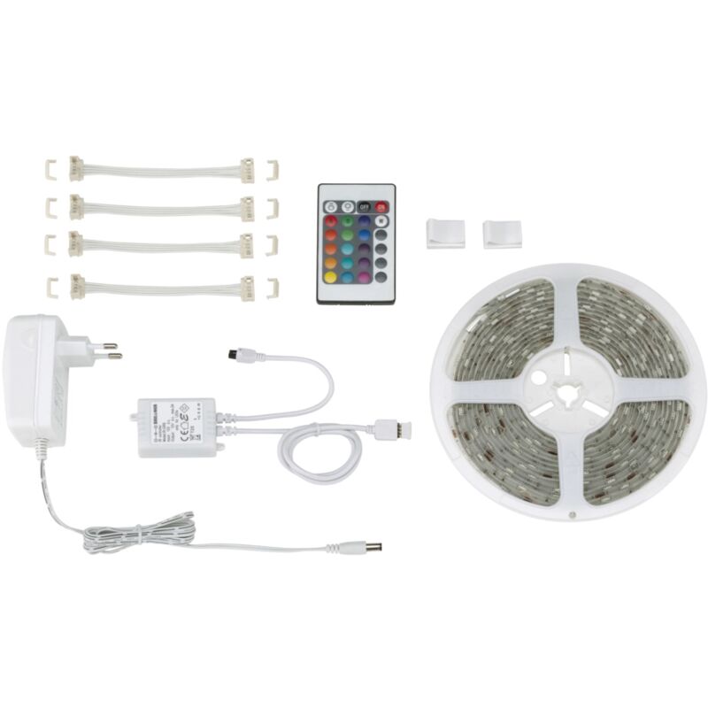 foto del prodotto striscia bobina a led multicolor con telecomando, 24 w