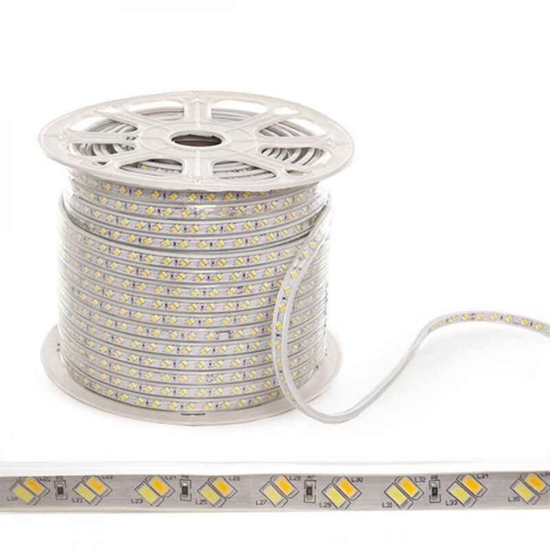 foto del prodotto striscia da 120 led m 30w 30lm smd5630 230vac ip65 40.000h wm smd5630 g 120 m 