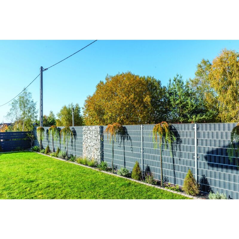 foto del prodotto striscia frangivista per recinzione in rattan 19x204 cm antracite