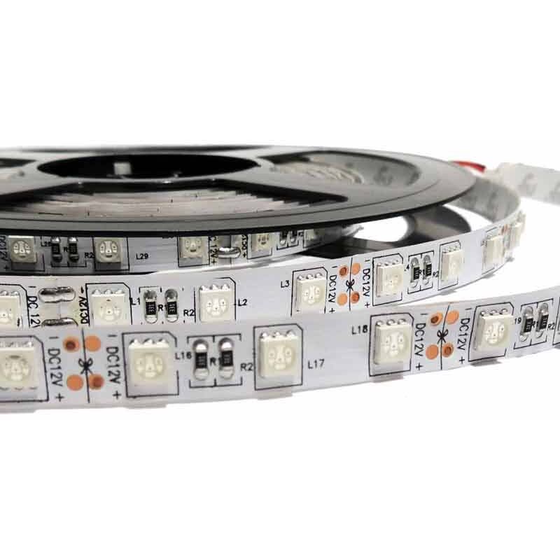 foto del prodotto striscia led 12v dc 72w 10mm monocolore ip20 smd5050 60cn m 