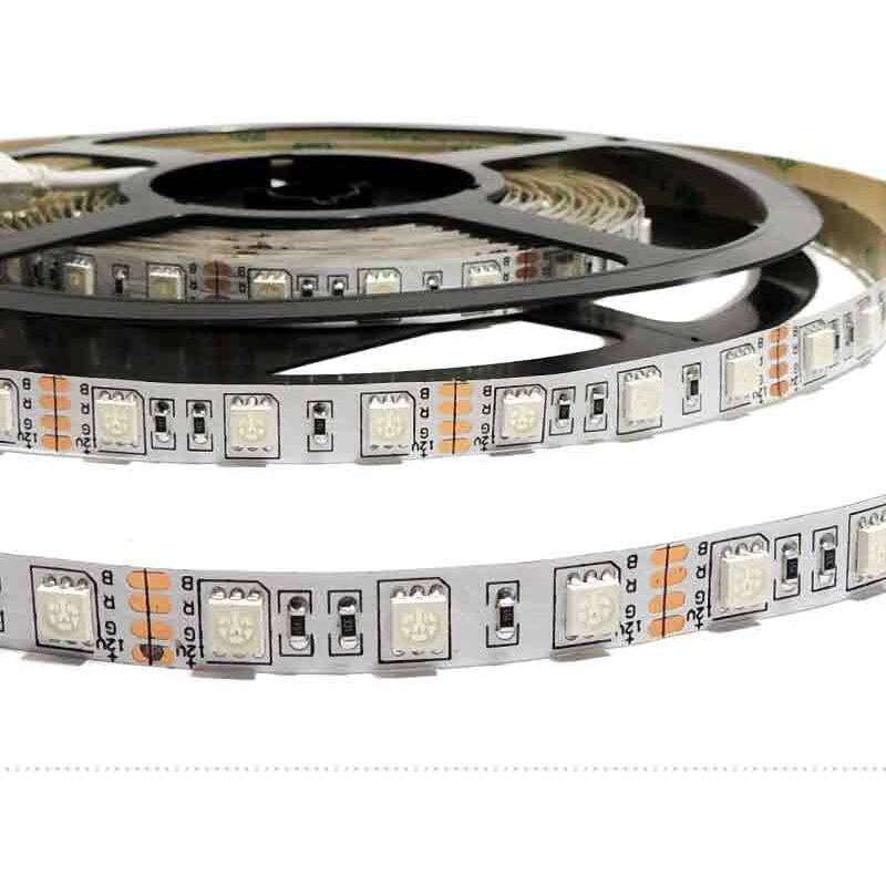 foto del prodotto striscia led 12v dc 72w 10mm multicolore rgb ip20 smd505050
