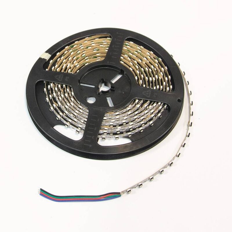 foto del prodotto striscia led 12v dc 72w larghezza 5mm multicolore rgb ip20