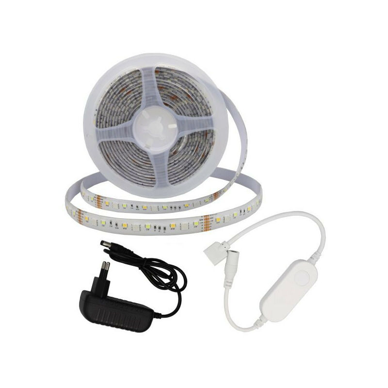 foto del prodotto striscia led 12w dc12v 90 smd m lunghezza 3m rgb cct