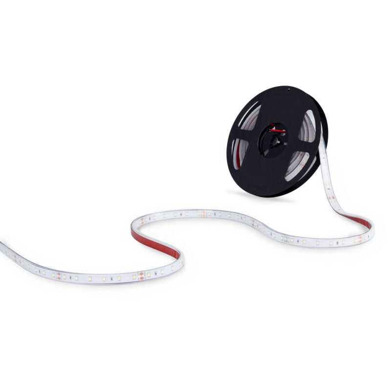 foto del prodotto striscia led 24v dc 12w m monocolore 12mm ip67 5 metri bianco freddo