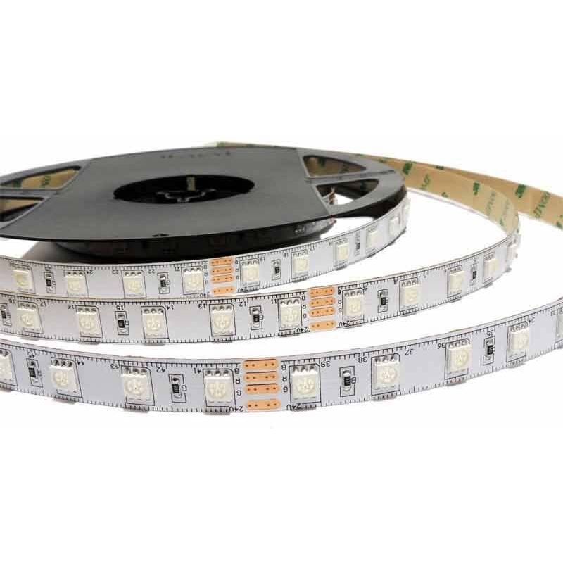foto del prodotto striscia led 24v dc 72w multicolore rgb ip20 rotolo da 5 metri
