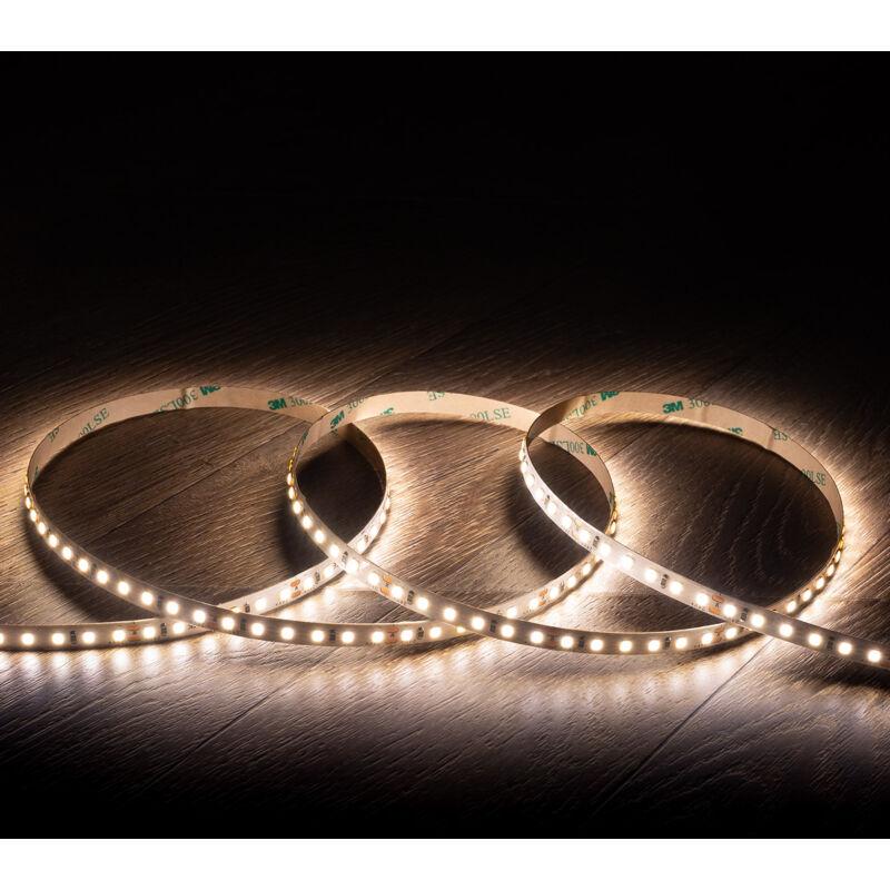 foto del prodotto striscia led 24v dc sm20 led m 5m ip20 high lumen 2000 lm m larghezza 8 mm taglio 5 cmd2835 1 bianco naturale 4000k
