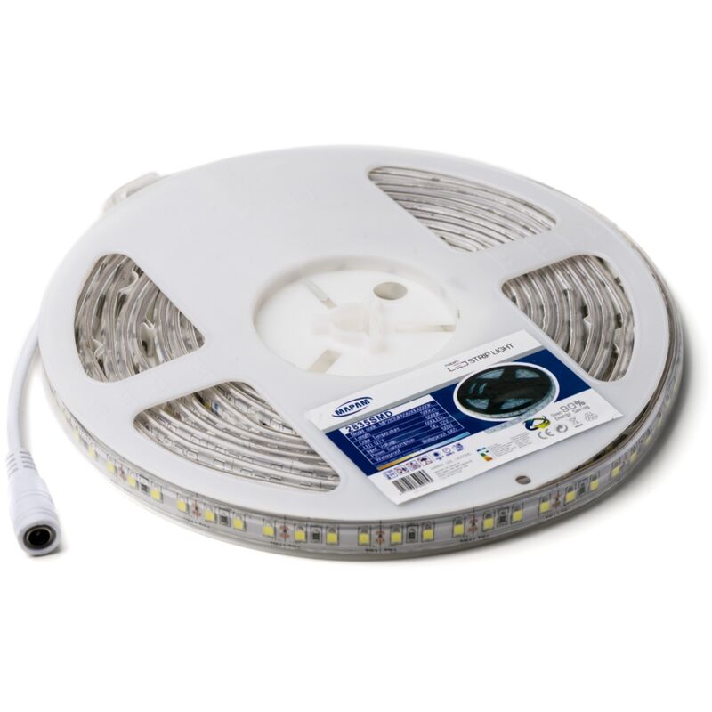 foto del prodotto striscia led 2835 ip20 5 metri 600 led per interno mapam luce calda