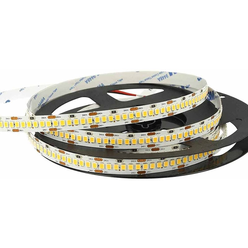 foto del prodotto striscia led 2835 strip bobina 5 metri 24 volt 1200 led smd 90 watt illuminazione per interni soggiorno cucina camera da letto