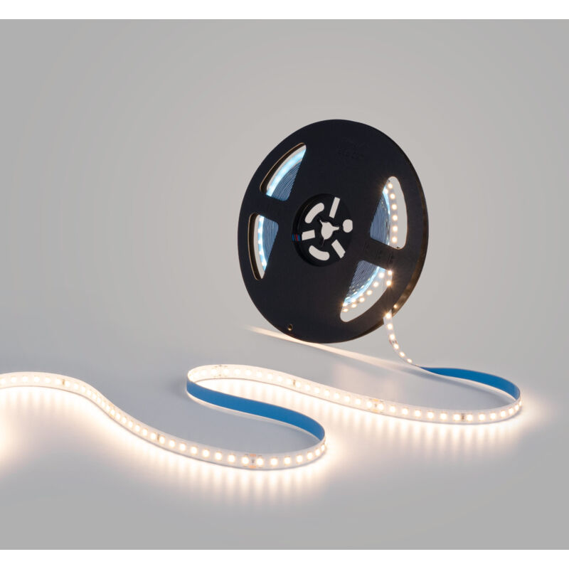foto del prodotto striscia led 48v dc monocolore 12w m 10mm ip20 10 metri bianco caldo