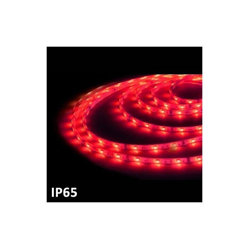 foto del prodotto striscia led 5 m rosso smd5050 7,2 w m ip65 24 v gsc 1504595